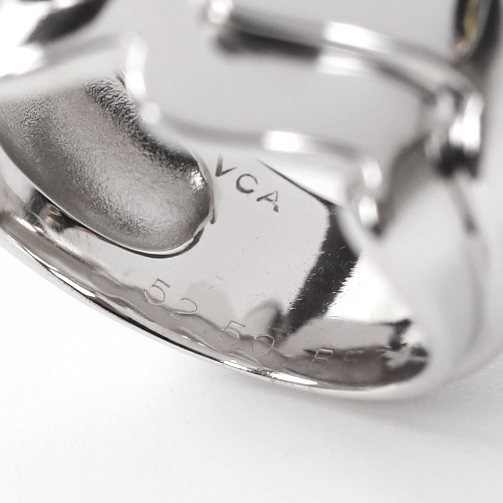 【OLD】Van Cleef & Arpels 18k White Gold Wave Ring