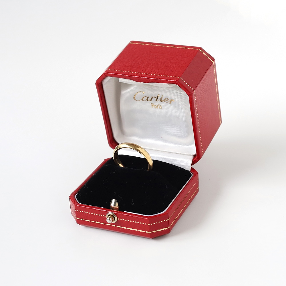 【VINTAGE】CARTIER Gold Band Ring 18K YG