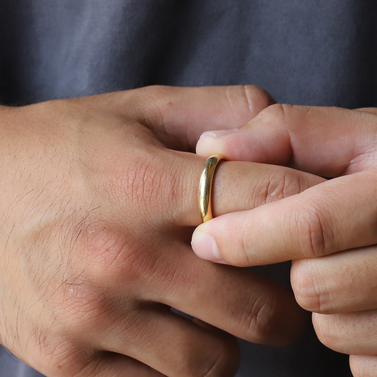 【VINTAGE】CARTIER Gold Band Ring 18K YG