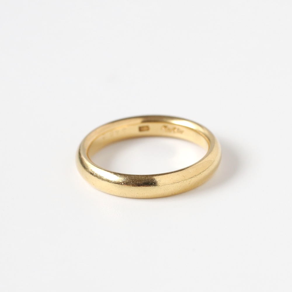 【VINTAGE】CARTIER Gold Band Ring 18K YG