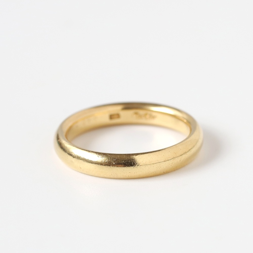 【VINTAGE】CARTIER Gold Band Ring 18K YG