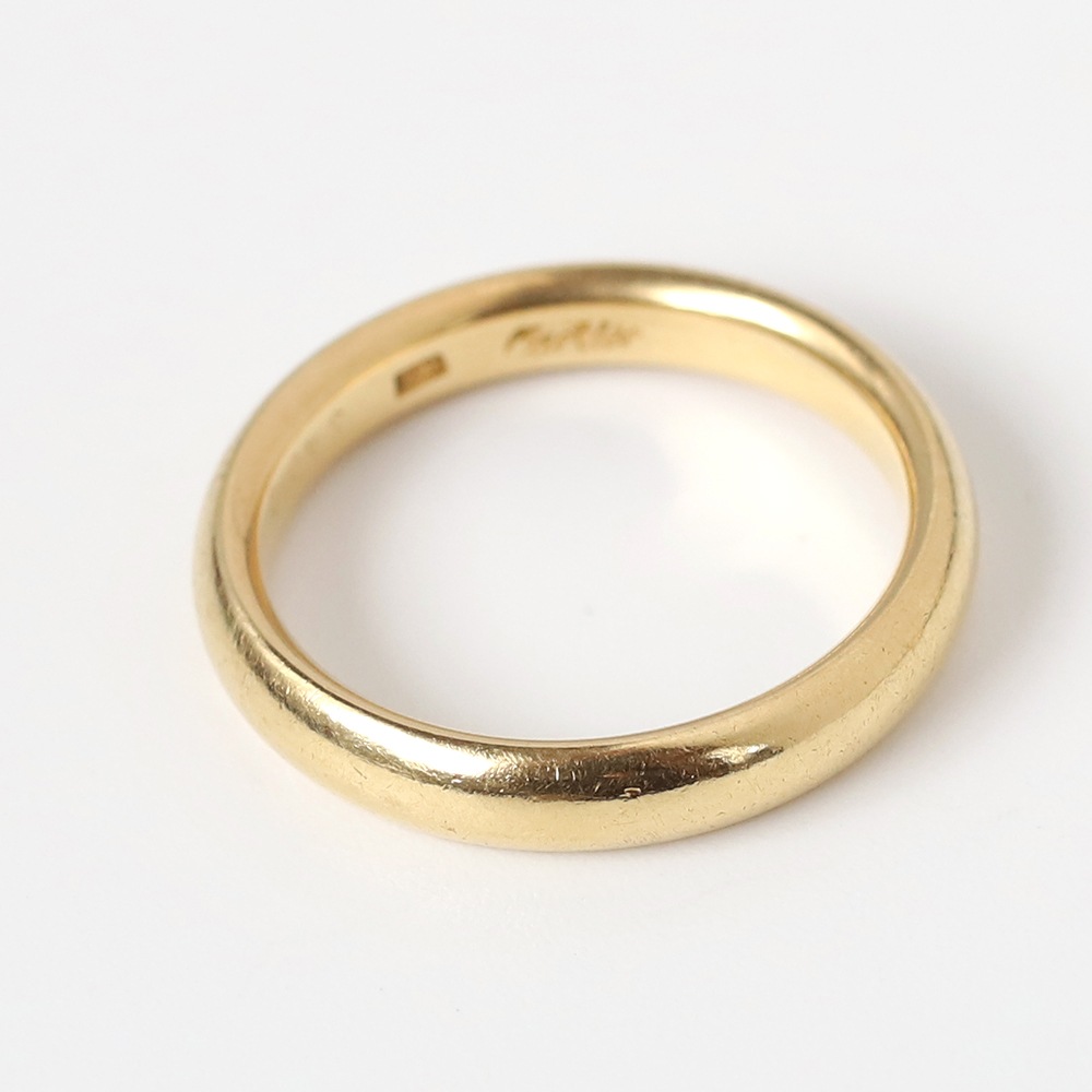 【VINTAGE】CARTIER Gold Band Ring 18K YG