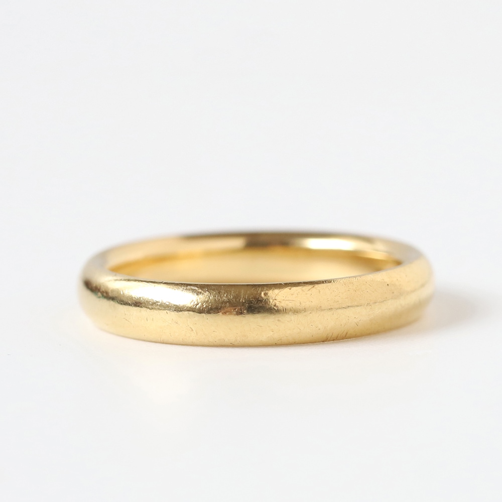 【VINTAGE】CARTIER Gold Band Ring 18K YG