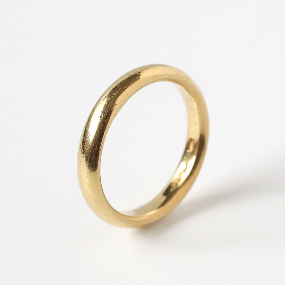 【VINTAGE】CARTIER Gold Band Ring 18K YG