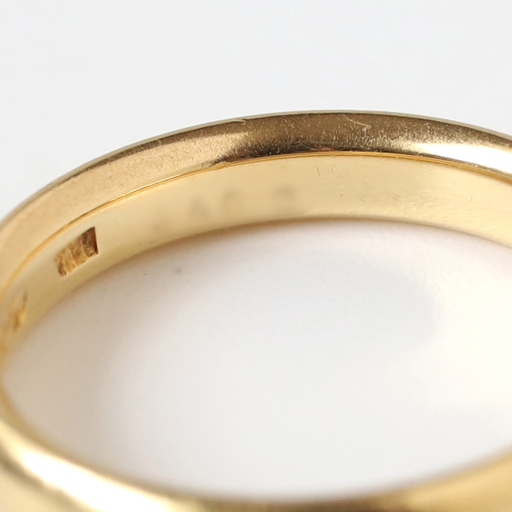 【VINTAGE】CARTIER Gold Band Ring 18K YG