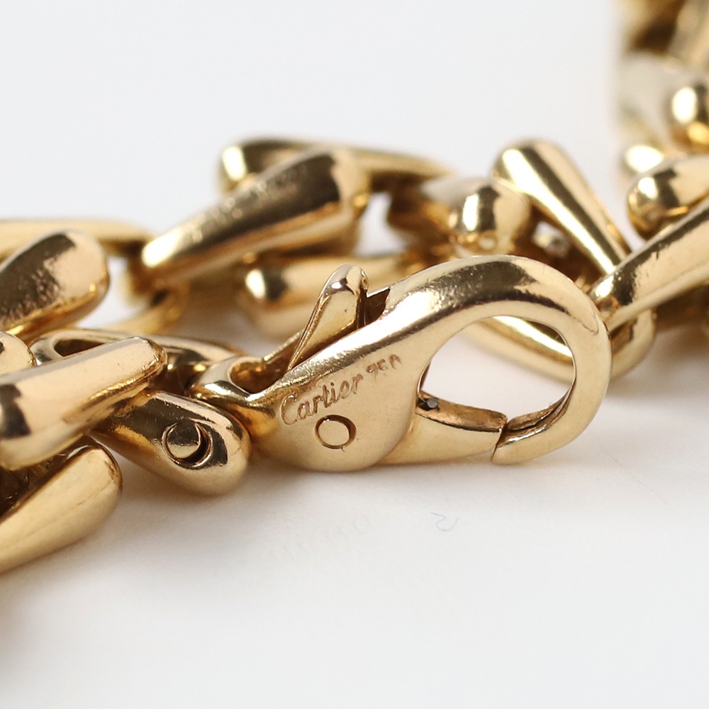 【VINTAGE】CARTIER Grain d'epi Bracelet 18K YG