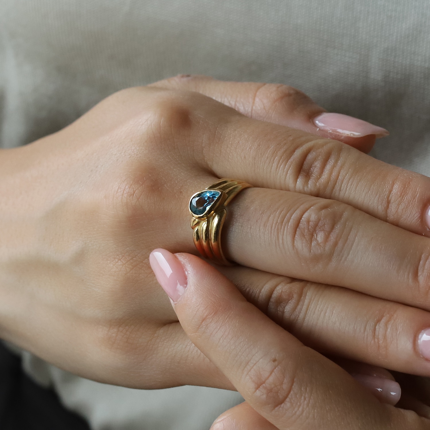 VINTAGE】FRENCH 18K Gold Topaz Ring YG | すべての商品 | MATILDE