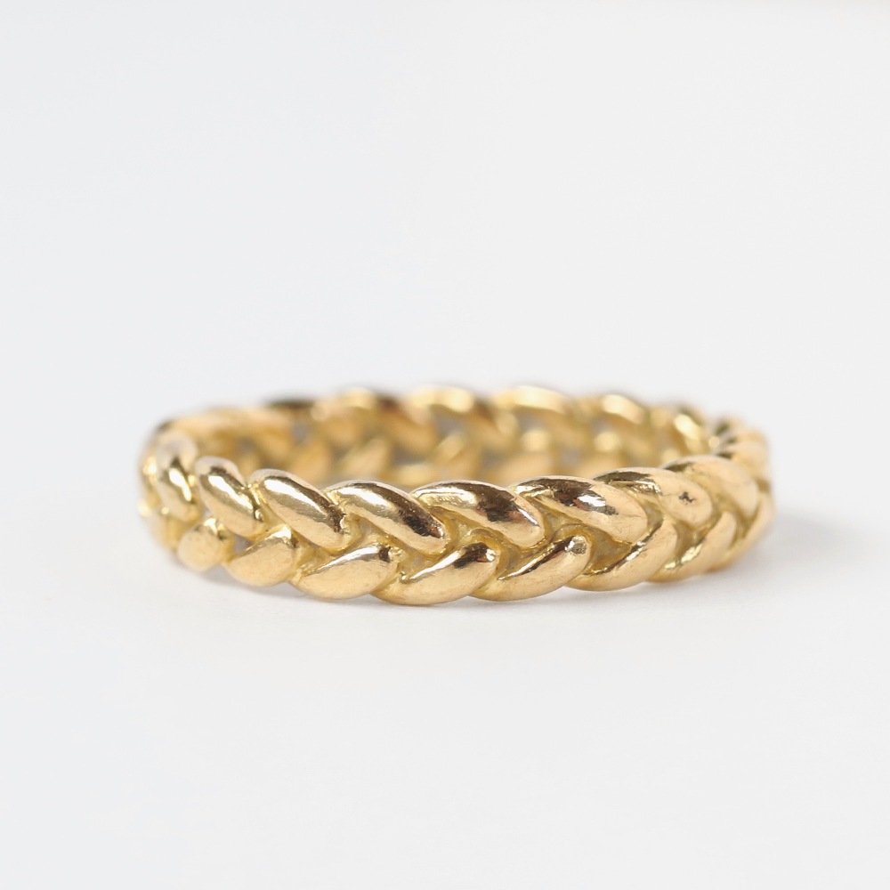 【VINTAGE】TIFFANY&Co. 18k Gold Braid Ring