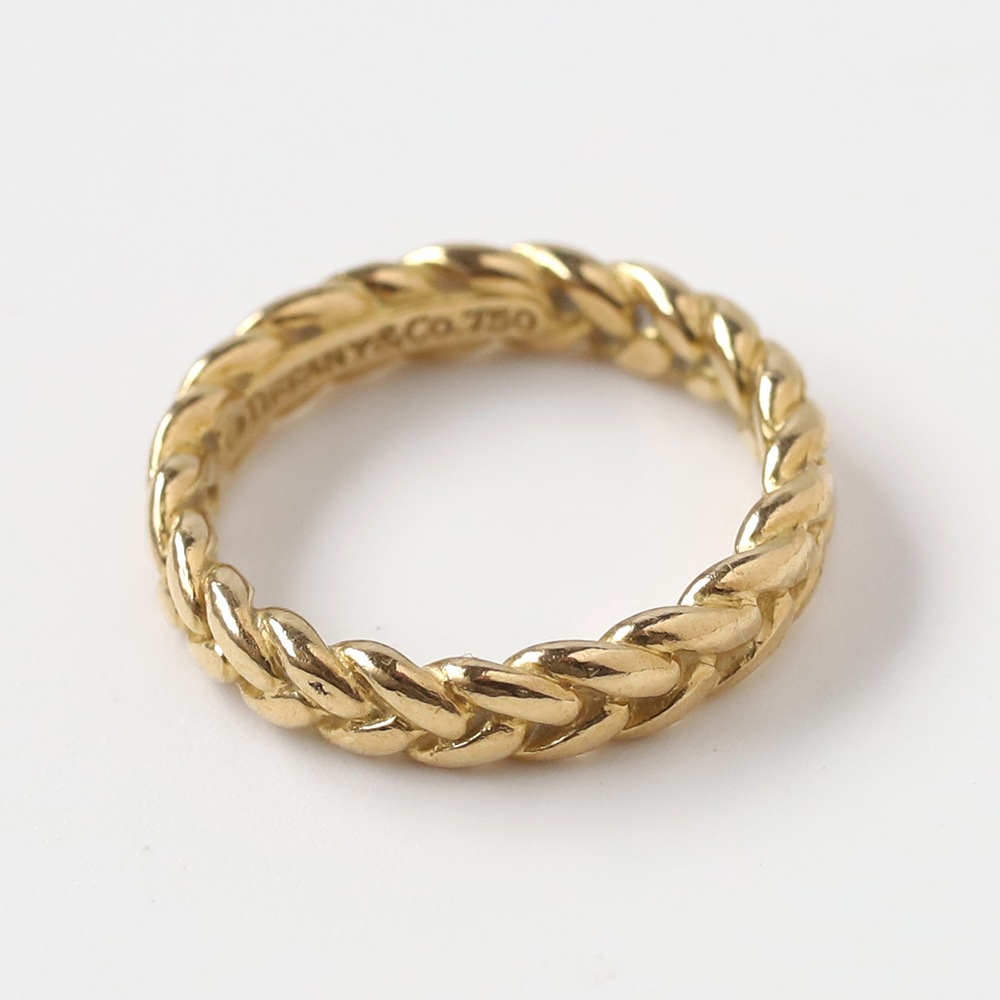 【VINTAGE】TIFFANY&Co. 18k Gold Braid Ring