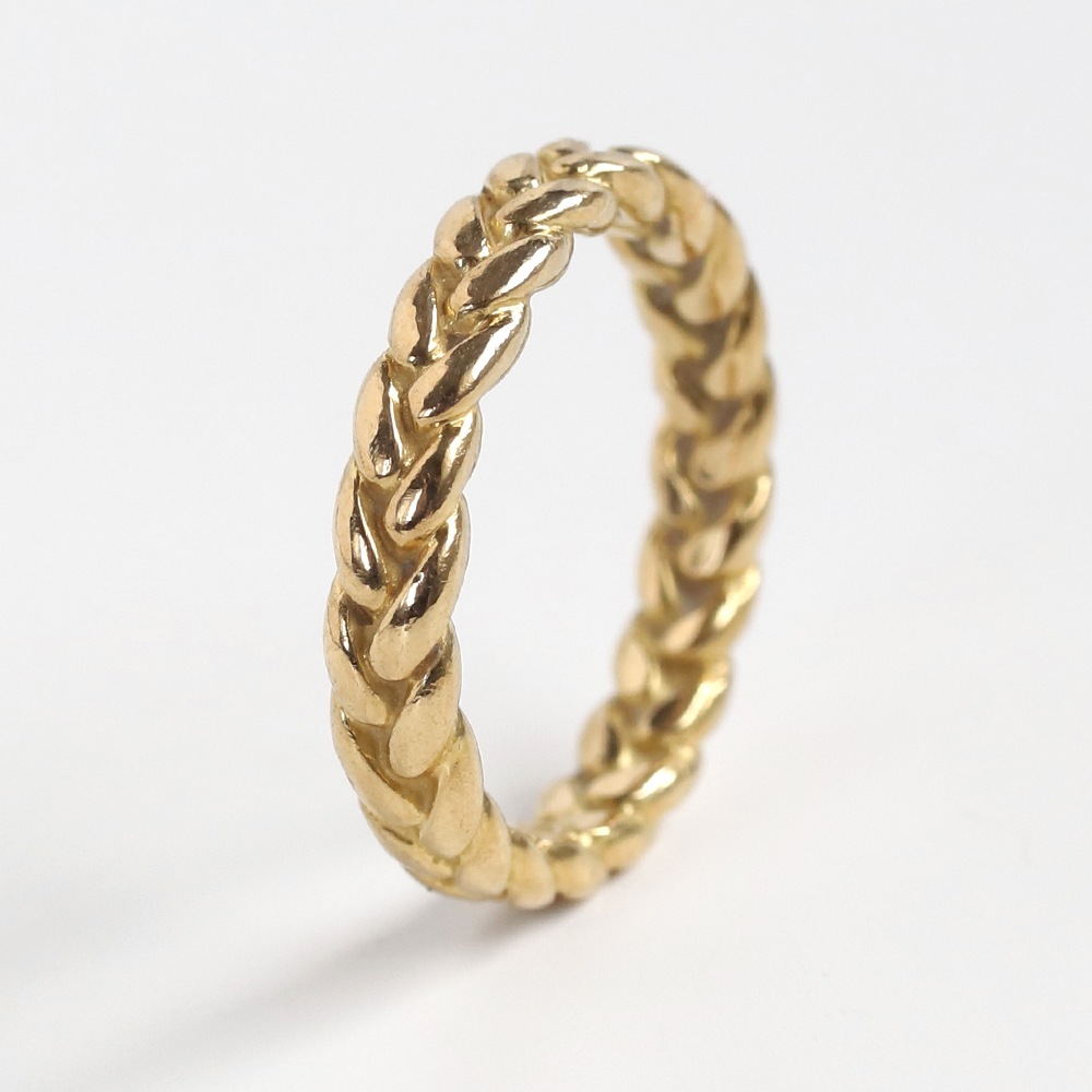 【VINTAGE】TIFFANY&Co. 18k Gold Braid Ring