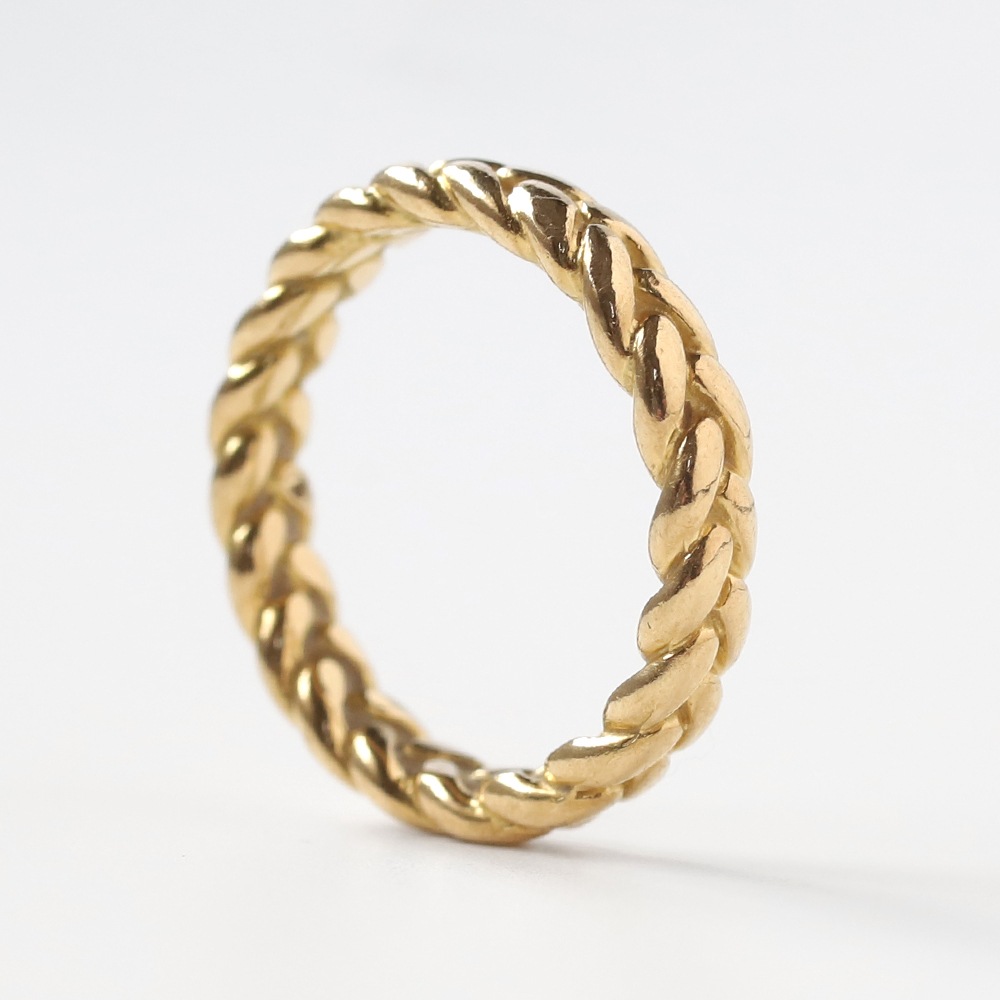 【VINTAGE】TIFFANY&Co. 18k Gold Braid Ring