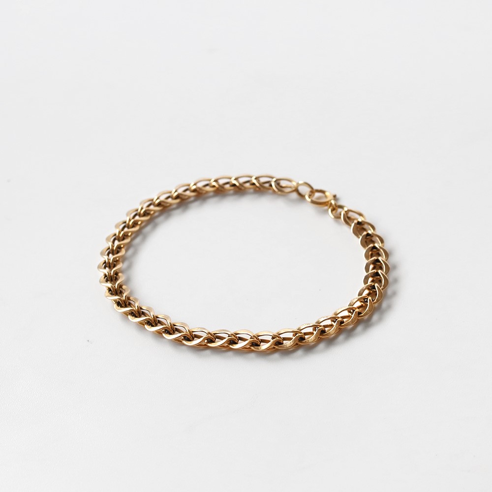 【VINTAGE】TIFFANY&Co. 14k Gold Chain Link Bracelet