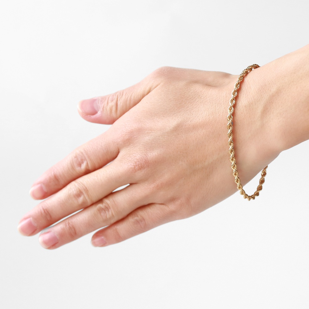 【VINTAGE】TIFFANY&Co. 14k Gold Twist Bracelet