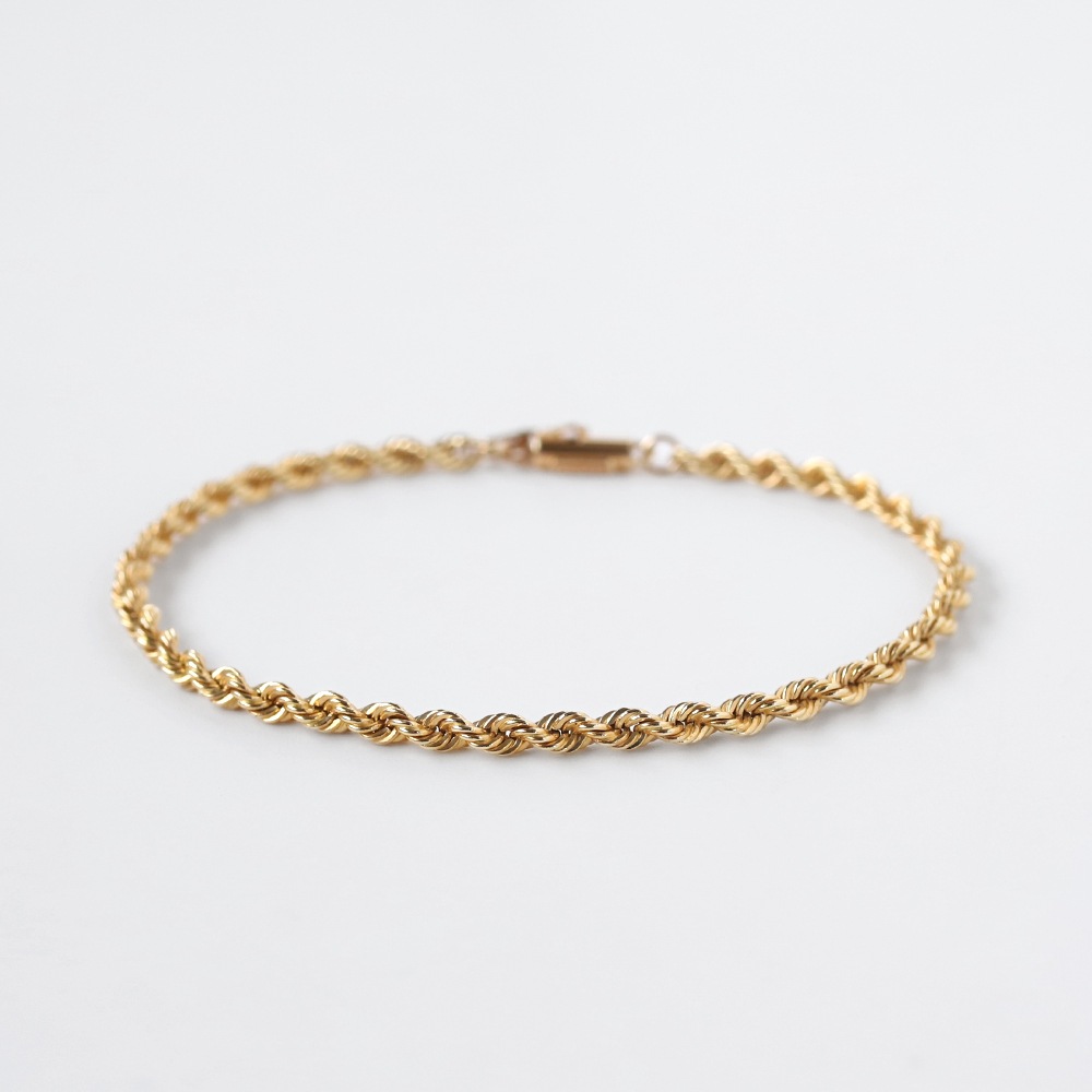 【VINTAGE】TIFFANY&Co. 14k Gold Twist Bracelet