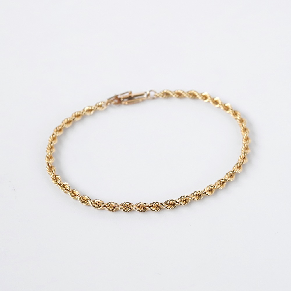 【VINTAGE】TIFFANY&Co. 14k Gold Twist Bracelet