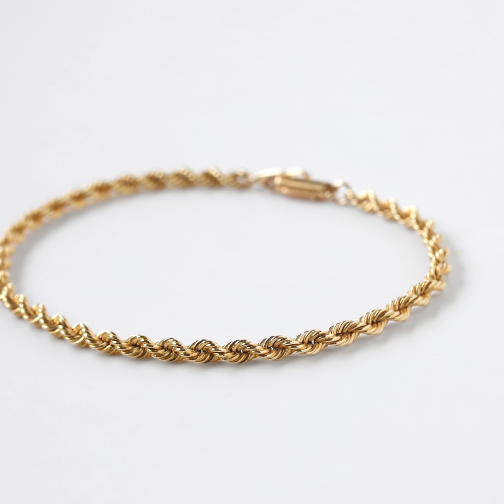 【VINTAGE】TIFFANY&Co. 14k Gold Twist Bracelet