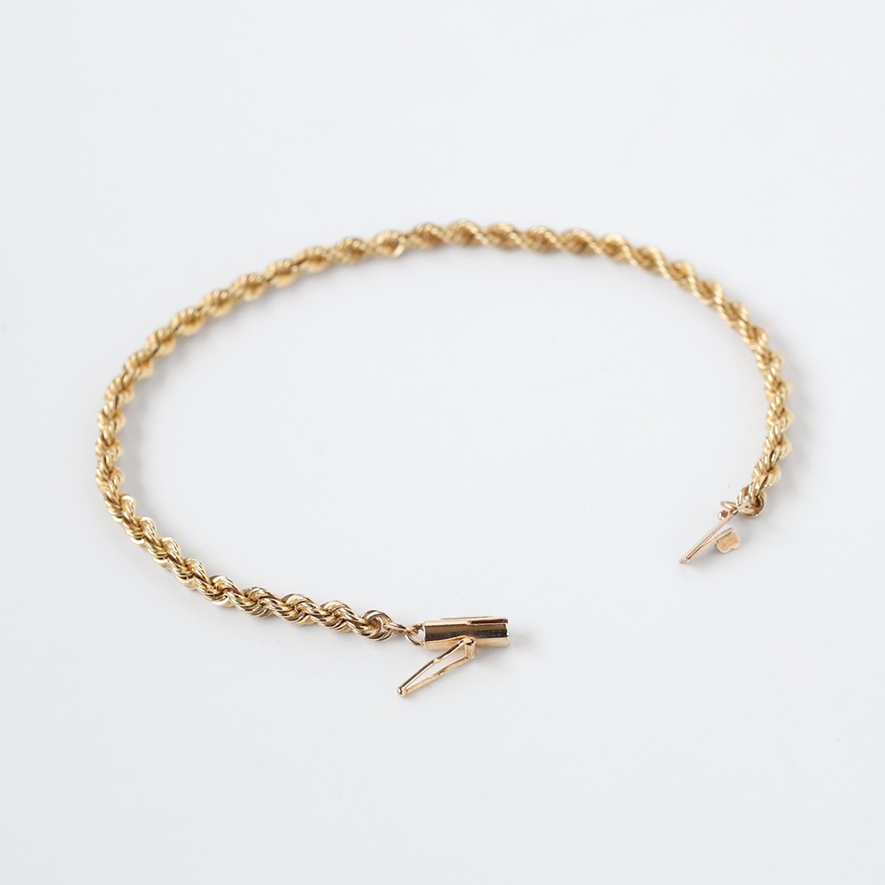 【VINTAGE】TIFFANY&Co. 14k Gold Twist Bracelet
