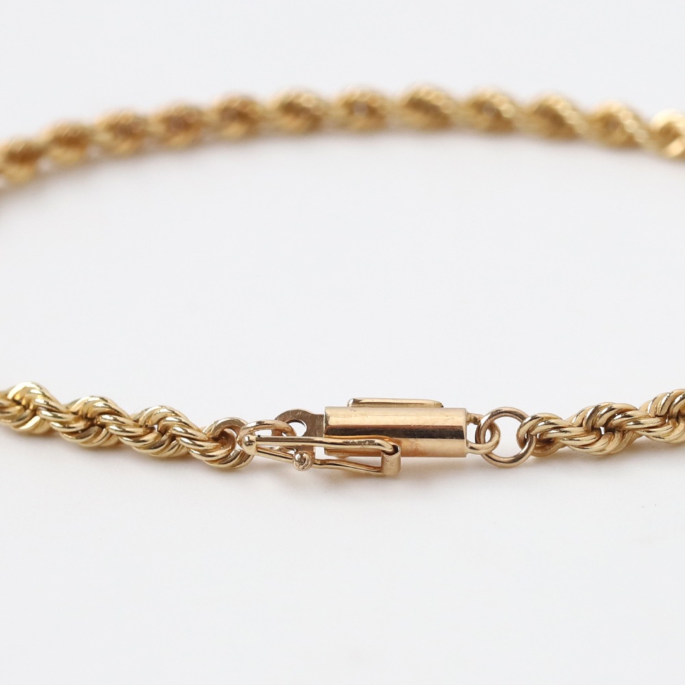 【VINTAGE】TIFFANY&Co. 14k Gold Twist Bracelet
