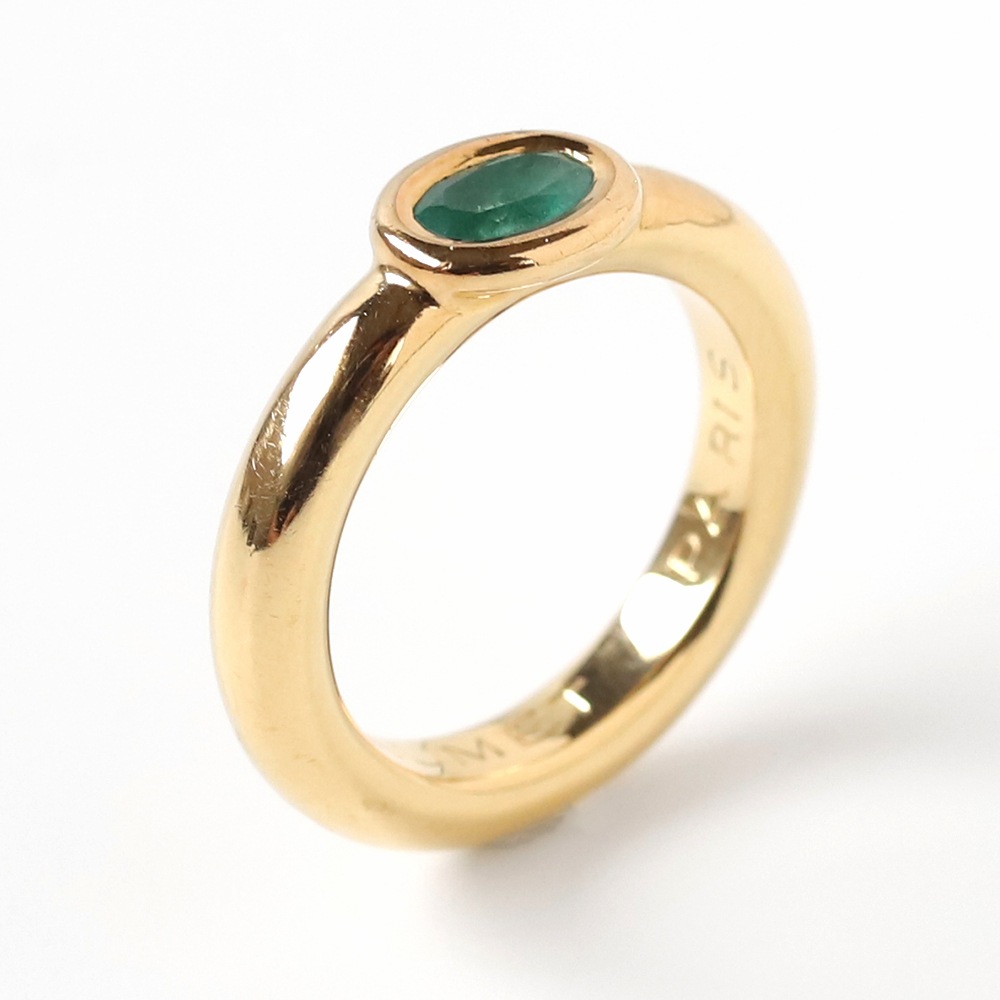【VINTAGE】CHAUMET Anneau Emerald Ring