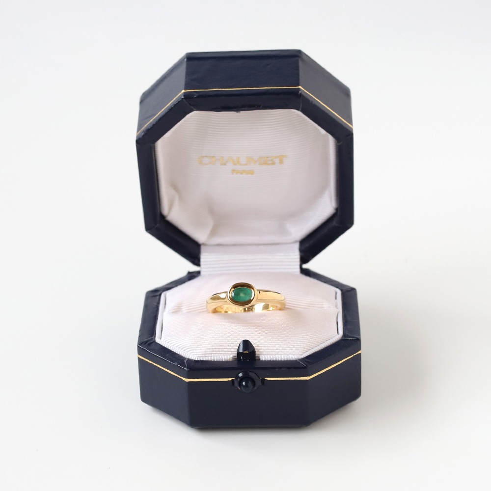 【VINTAGE】CHAUMET Anneau Emerald Ring