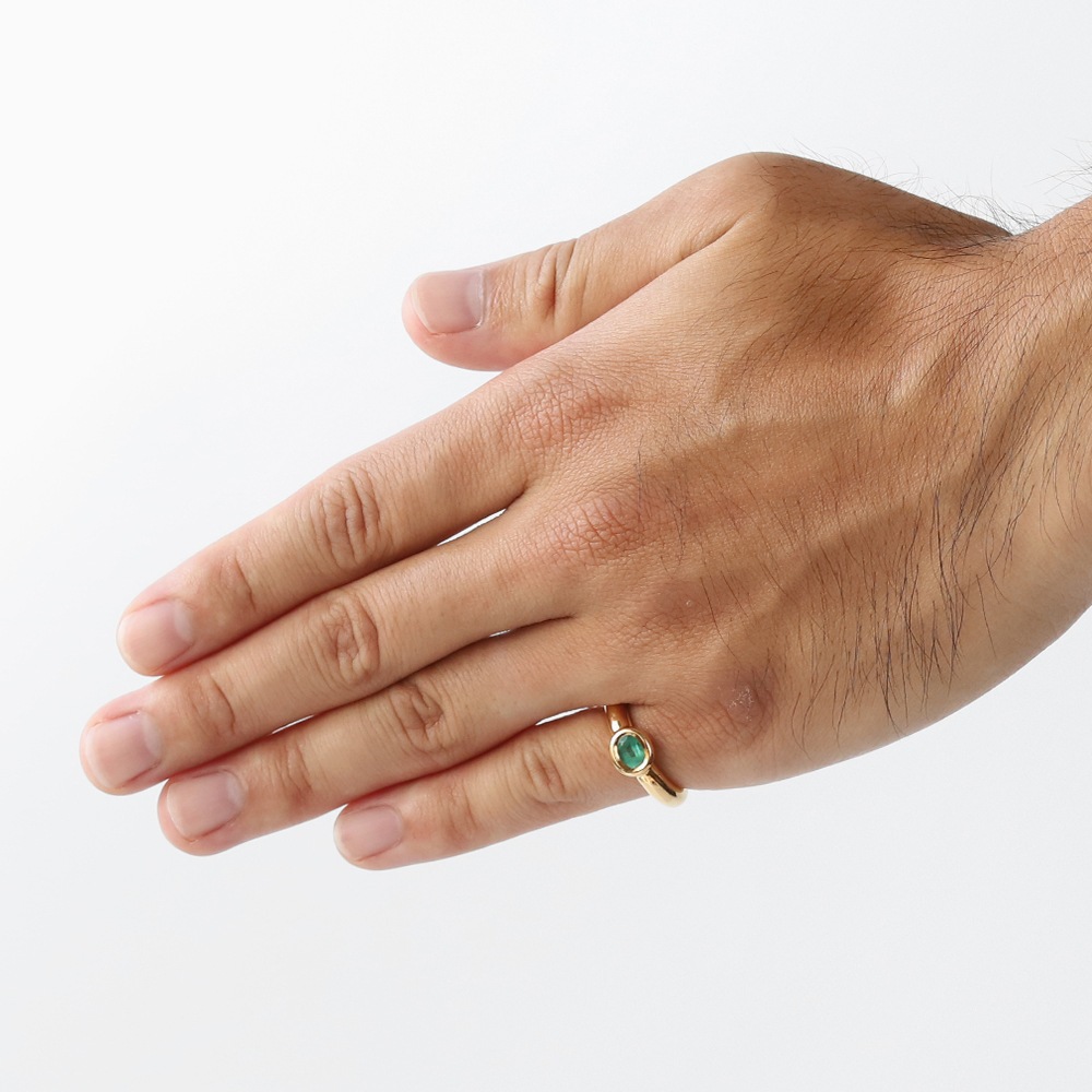 【VINTAGE】CHAUMET Anneau Emerald Ring