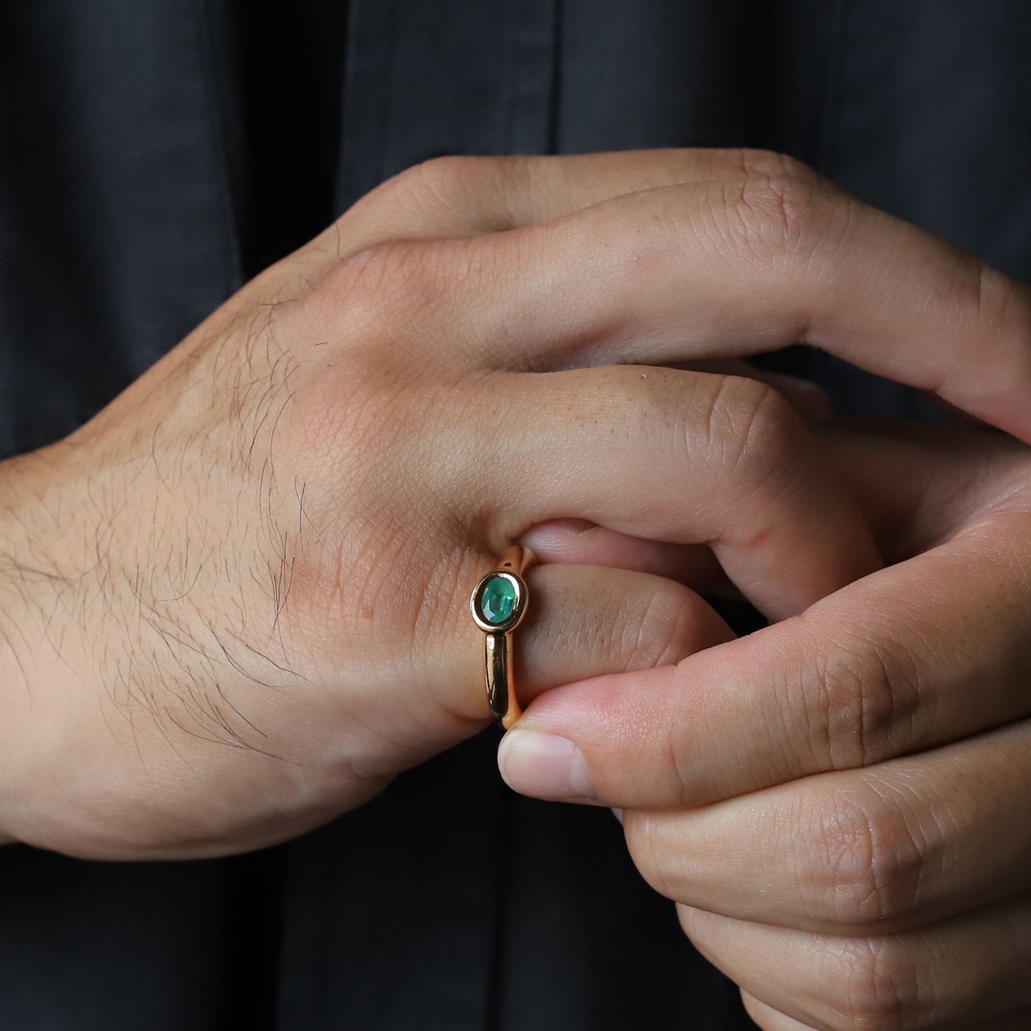 【VINTAGE】CHAUMET Anneau Emerald Ring