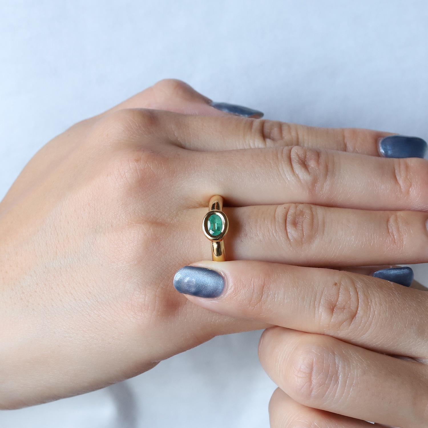 【VINTAGE】CHAUMET Anneau Emerald Ring