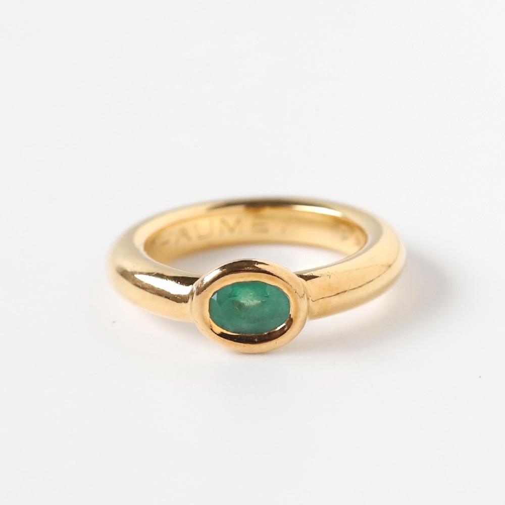 【VINTAGE】CHAUMET Anneau Emerald Ring