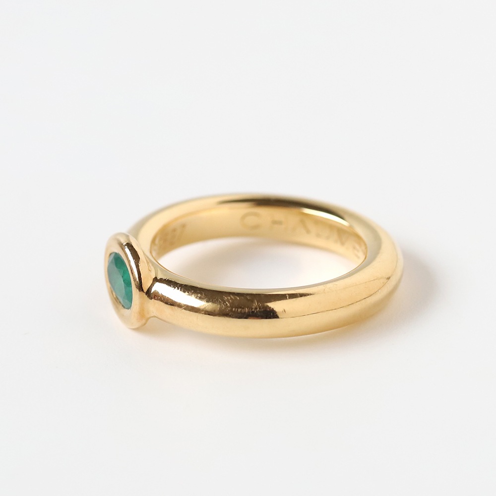 【VINTAGE】CHAUMET Anneau Emerald Ring