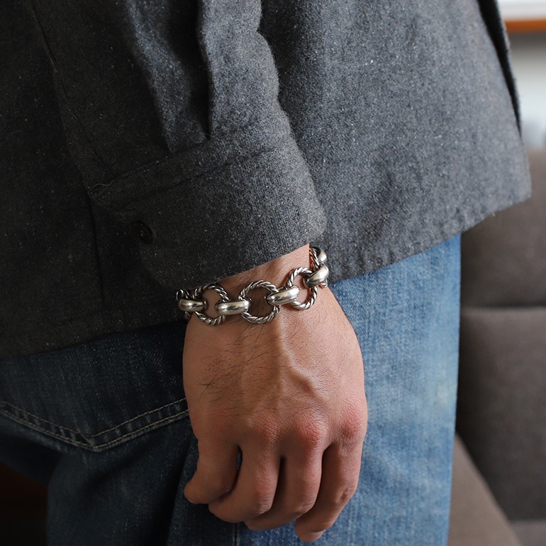 【1990s】TIFFANY&Co. Twist Round Link Bracelet
