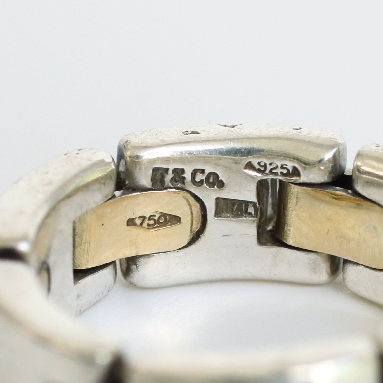 【1980s】TIFFANY&Co. SQUAE LINK RING