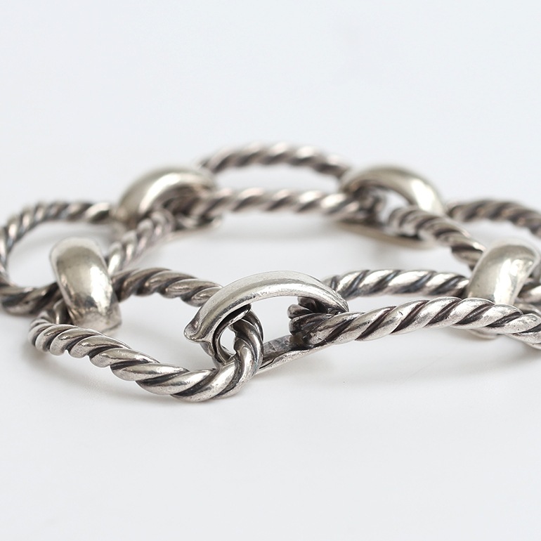 【VINTAGE】TIFFANY&Co. Twist Rope Bracelet（oval）