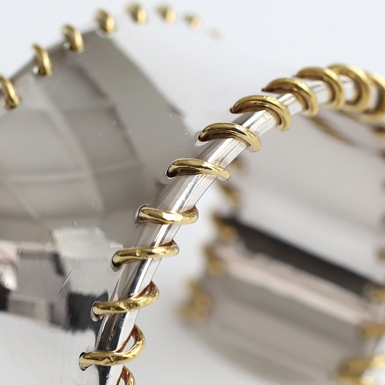 【2001】TIFFANY&Co. Gold Stitch Wide Cuff