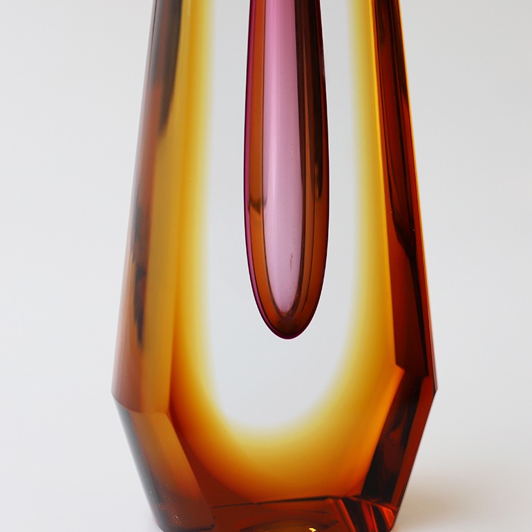 【VINTAGE】Pavel Hlava Art Glass Vase