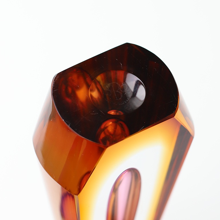 【VINTAGE】Pavel Hlava Art Glass Vase