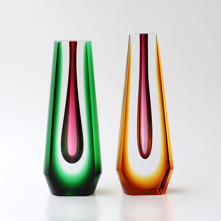 【VINTAGE】Pavel Hlava Art Glass Vase