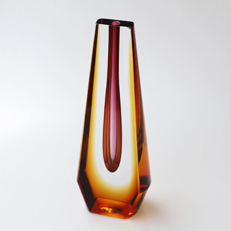 【VINTAGE】Pavel Hlava Art Glass Vase