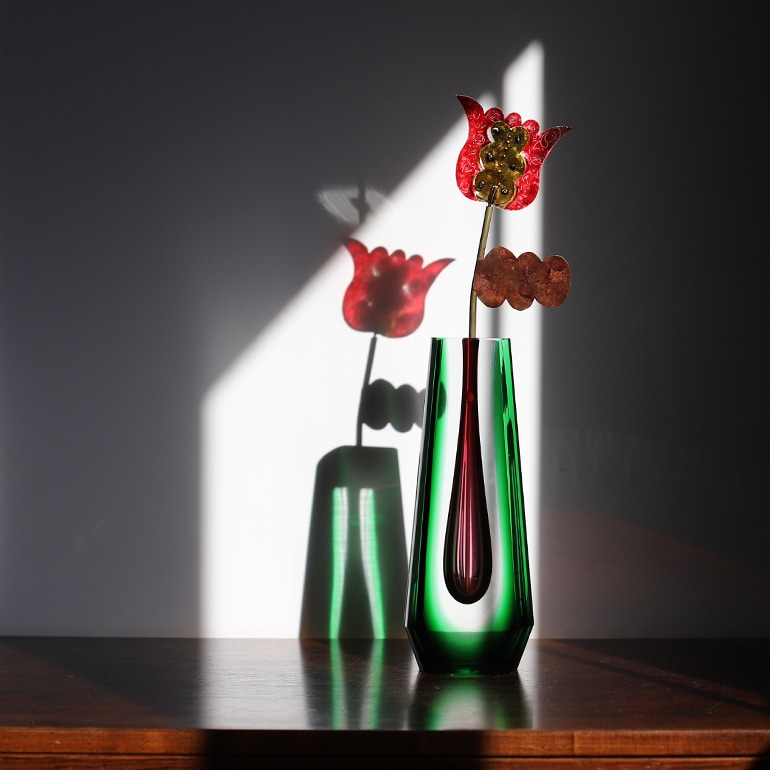 【VINTAGE】Pavel Hlava Art Glass Vase