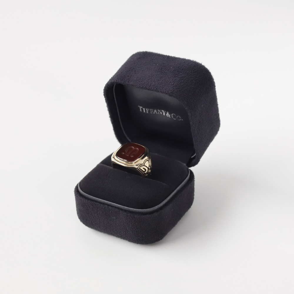 【1933】TIFFANY&Co.<br>14k Gold Carnelian Signet Ring