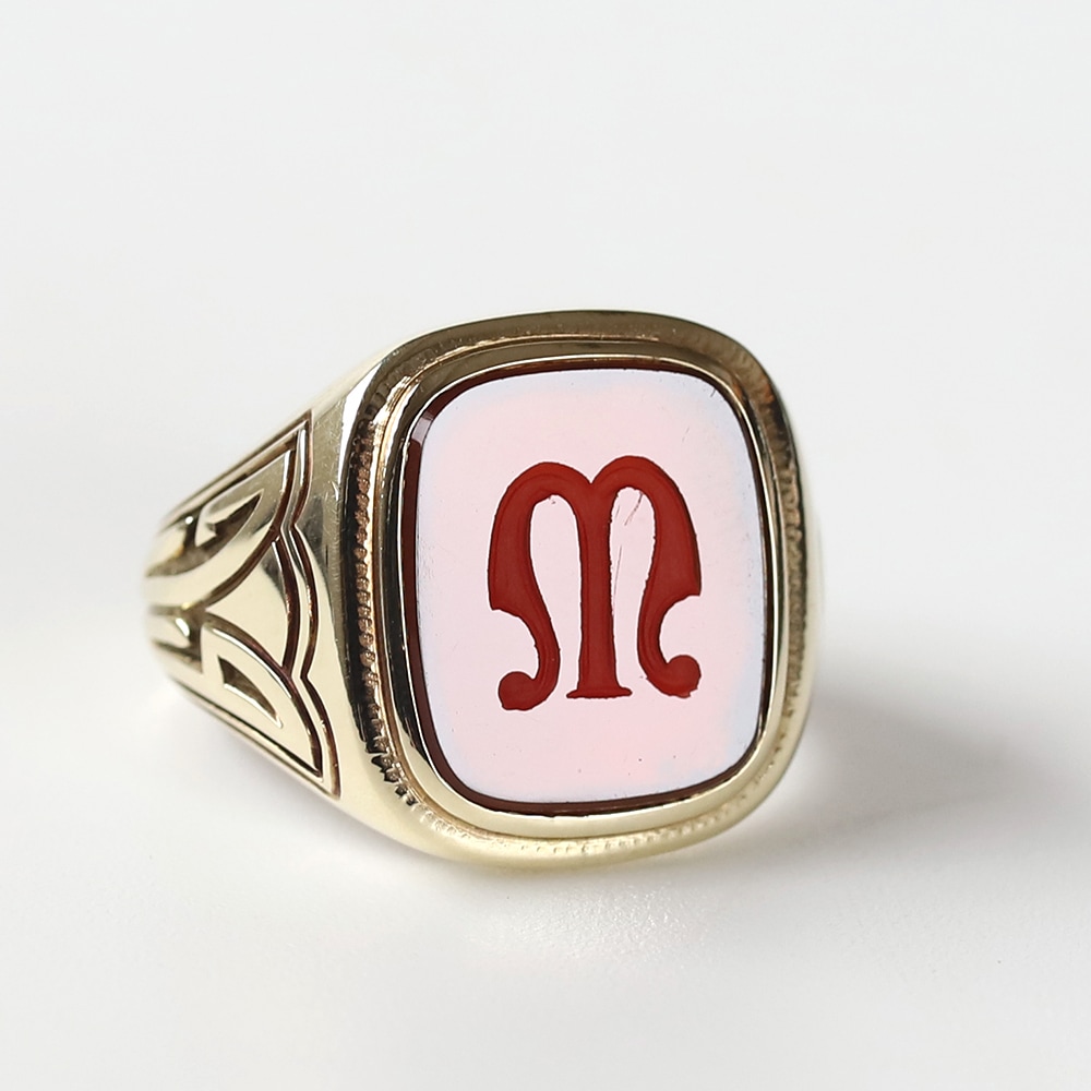 【1933】TIFFANY&Co.<br>14k Gold Carnelian Signet Ring