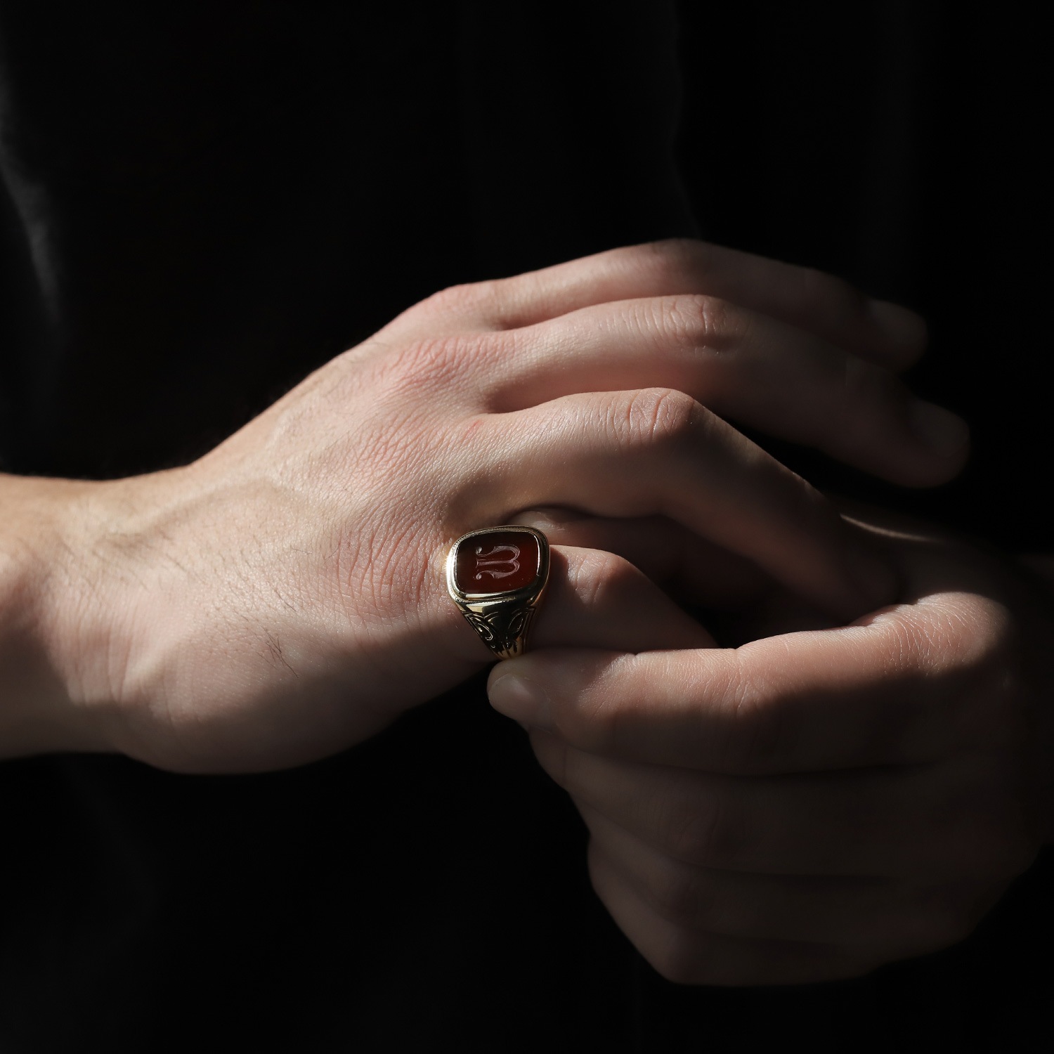 【1933】TIFFANY&Co.<br>14k Gold Carnelian Signet Ring