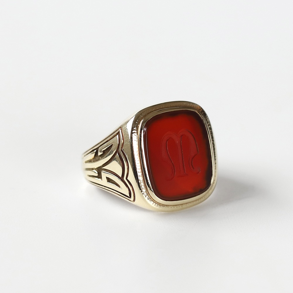 【1933】TIFFANY&Co.<br>14k Gold Carnelian Signet Ring