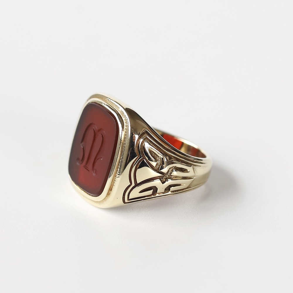 【1933】TIFFANY&Co.<br>14k Gold Carnelian Signet Ring