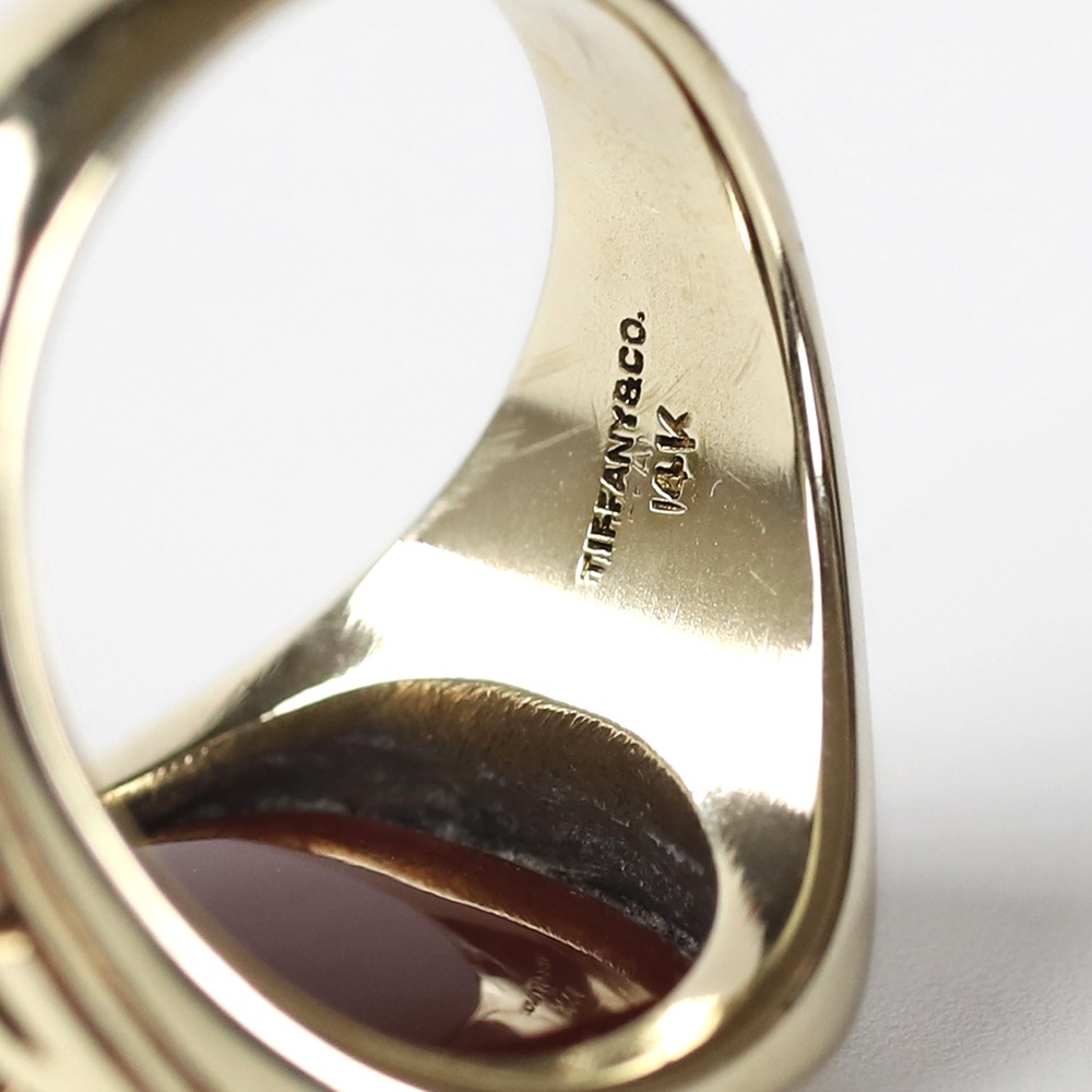 【1933】TIFFANY&Co.<br>14k Gold Carnelian Signet Ring