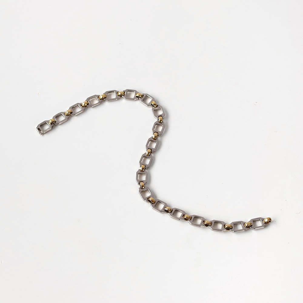 【1980s】Cartier Santos Bracelet OR et ACIER
