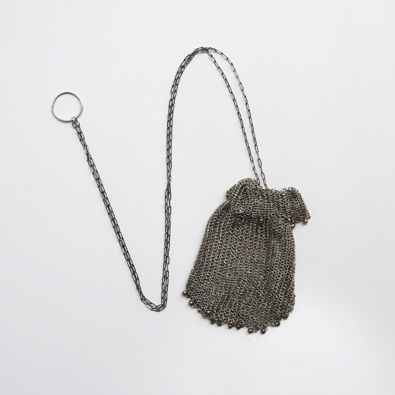 【1920s】French Silver Mesh Purse