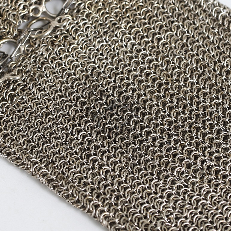 【1920s】French Silver Mesh Purse