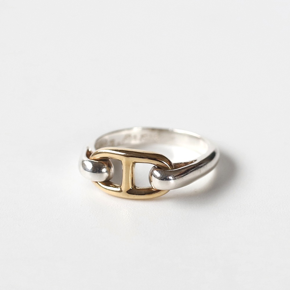 【VINTAGE】HERMES Chaine d’Ancre Ring 
