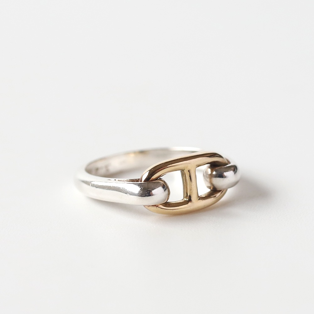【VINTAGE】HERMES Chaine d’Ancre Ring 