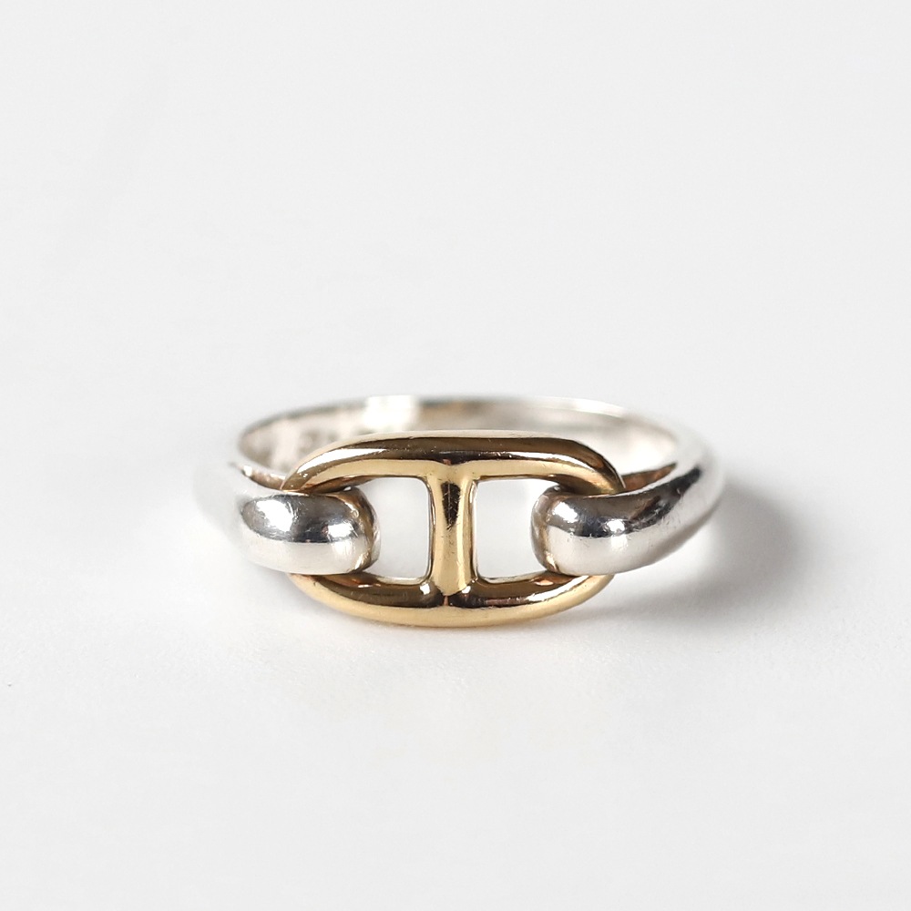 【VINTAGE】HERMES Chaine d’Ancre Ring 